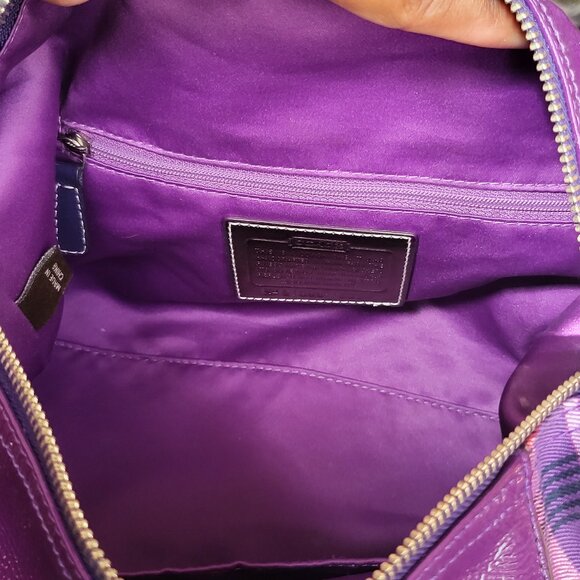 Coach Poppy Tartan Bag + Wristlet - Picture 12 of 15